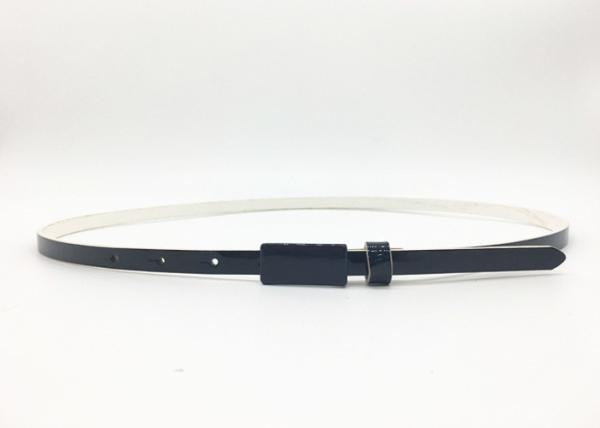 Ferrakiss Women 's Fashion Skinny PU Leather Belt 2/5”Wide Plaque Buckle BRACHI