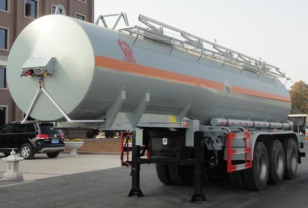30000 Liters Tank Truck Trailer , Semi Tanker Trailer For Gasoline Transport