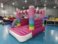 Commercial Grade Inflatable Bounce House Pink House Inflatable Jumping Castle