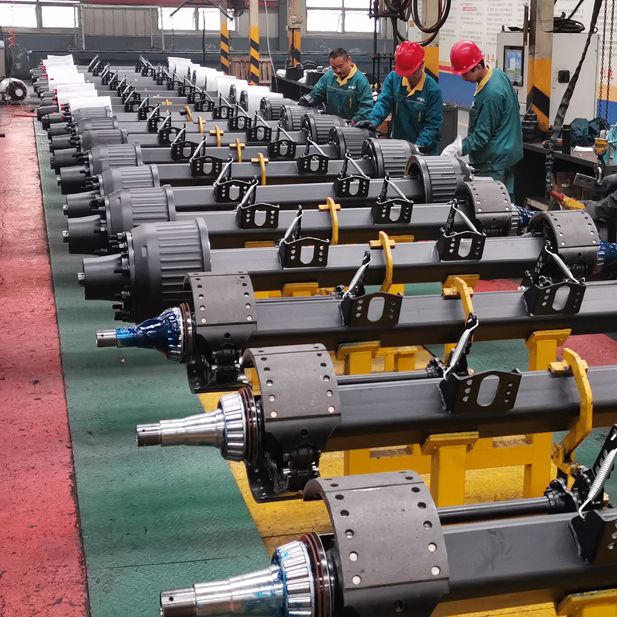 Американский Fuwa тип 2205MM Прицеп запасной части квадратный внутренний барабанная ось с 1850 мм рельс