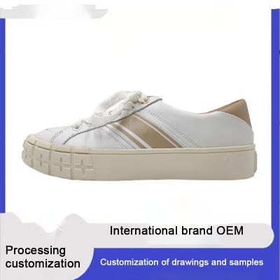 Fashion Lace Up Flat Casual Sneakers High Top And Low Top Shoes