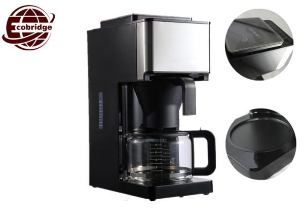 Custom Home Coffee Machines Auto Grind Coffee Maker With Black Silver Durable