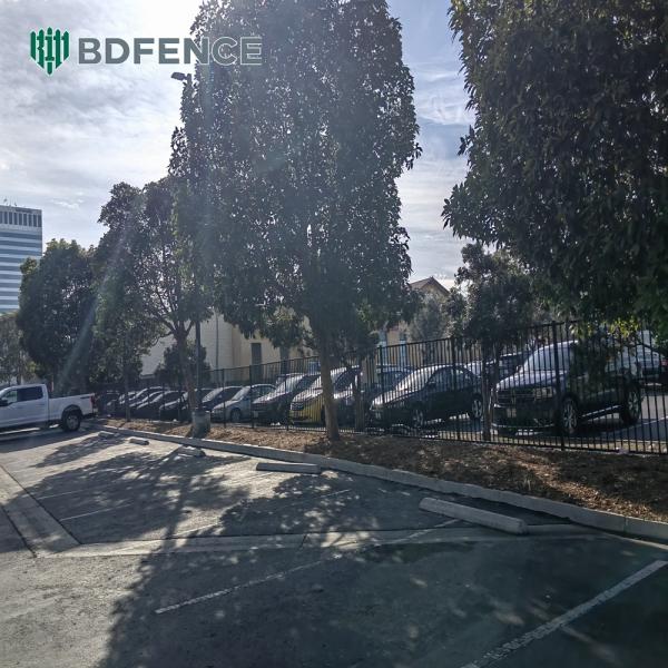 Professional Grade Tubular Steel Fence Commercial Use