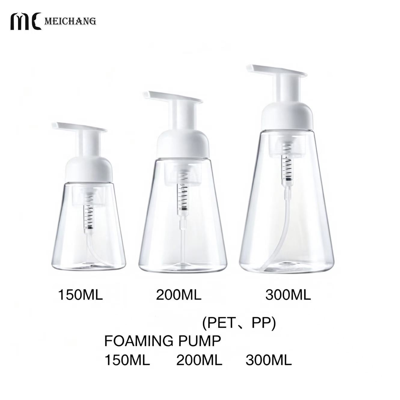 150ml / 200ml / 300ml Tapered PET Foaming Pump Bottle（MC-1805）