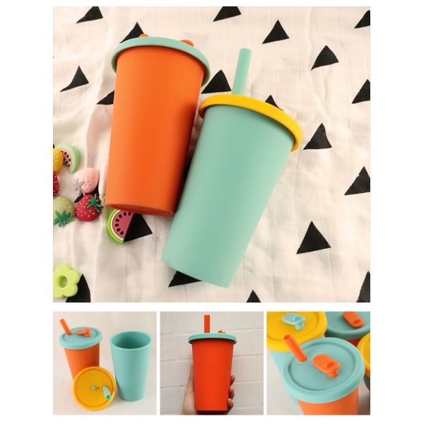 Чашка детей силикона горячего доказательства портативная для сока 300ml 350ml молока чая