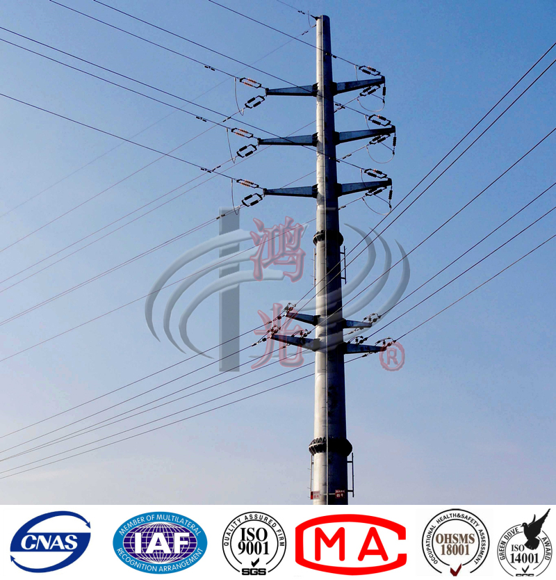 Высоковольтное стальное трубчатое распределение электроэнергии Poles 13,8 KV 30FT