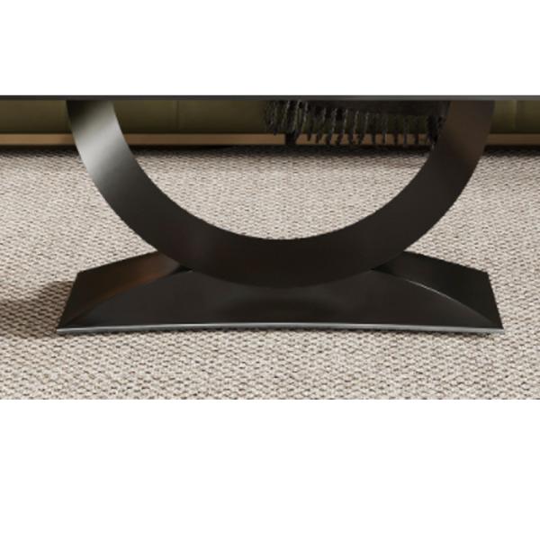 Unique Ceramic Marble Coffee Table , Anti Scratch  Stainless Steel Frame Table