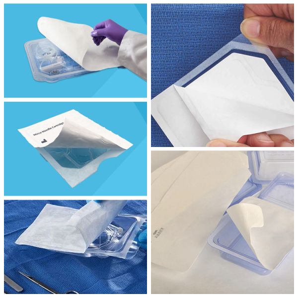 Round Corner 1059B Paper Material For Sterile Medical Packaging Corner rond 1059B Matériau papier pour emballages médicaux stériles