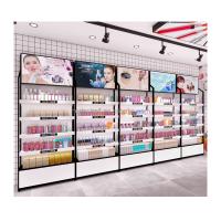 Estante de exhibición cosmético de acrílico para el soporte al por menor del contador de la tienda del rimel del perfume del esmalte de uñas