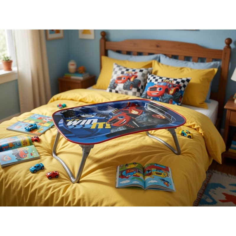 Customized Folding Metal Lap Desk Tin Tray with Legs Kids Bed and Sofa Activity Table