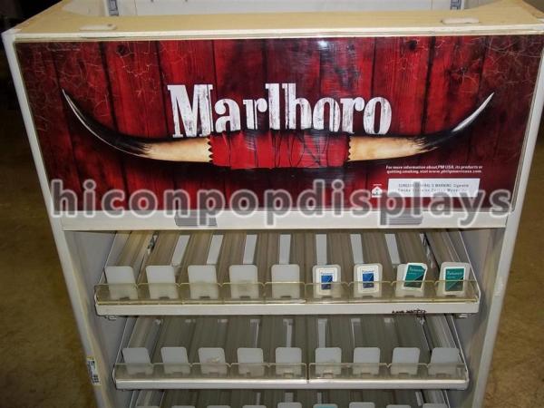 Free Standing Retail Merchandise Displays Waterproof With Spring Pusher
