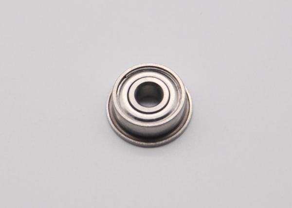FR166ZZ Flanged Ball Bearing High Precision ABEC5 / ABEC3 Chromes Steel Stainless Steel