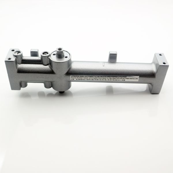 Серебряный гидравлический дверной скользящий замок для современной пожарной двери в стиле современного дизайна