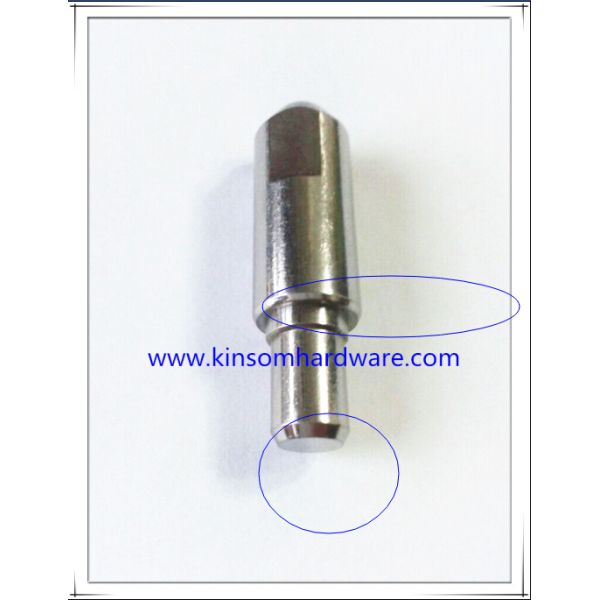Special SUS step screw with shallow slot machining part