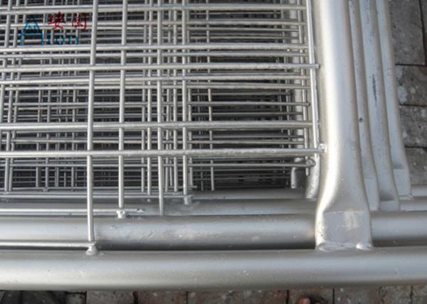Galvanized Steel Temporary Fencing Panel Alkali Resistance With 50x150mm Mesh Size