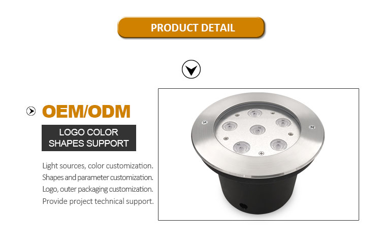 9 Вт подпольный светодиодный путь IP67 светодиодные ландшафтные скважины