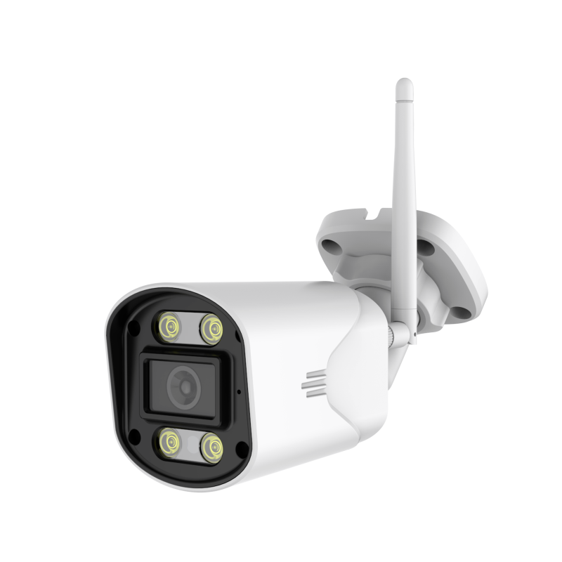 Indoor Full-Color Wi-Fi IP Camera with Two-Way Audio CMOS Sensor Bullet Style and 1-