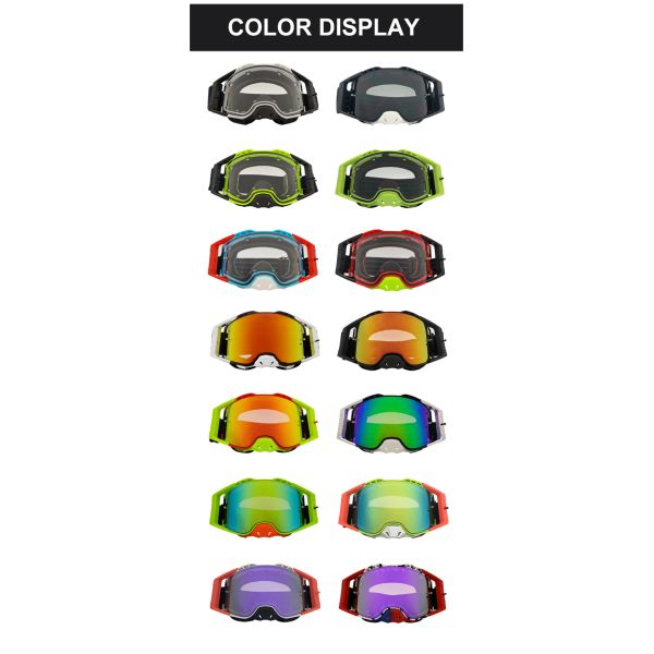 Adjustable Anti Slip Elastic Strap Sport Motocross Glasses for Dust Proof Performance