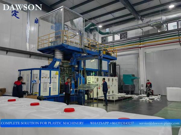 Economia de energia 1000L IBCs de plástico máquina de fabricação PE IBC tanque automático 132KW*2