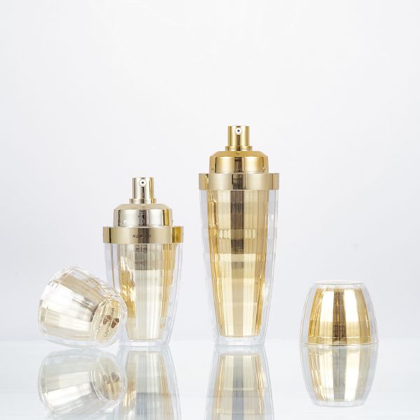 Acrylic Gold Custom Luxury Cosmetic Packaging 15g 30g 50g 100ml Face Cream Jar