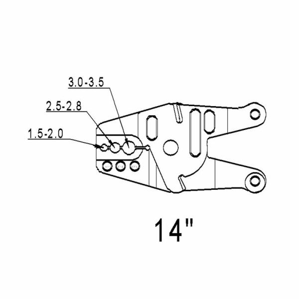 Wire Rope Crimping Tool 14 Inch