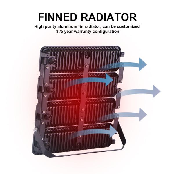 Lumière d'inondation LED modulaire à haute luminosité Corps en alliage d'aluminium IP65 étanche Pour les bâtiments Façades Courts de parking A l'extérieur