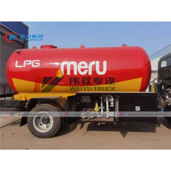 Тележка танка пропана двигателя дизеля RHD Howo 160HP 15m3