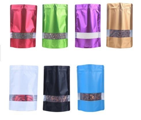 Custom Printed Aluminium Foil Laminated Plastic k Food Packaging Bags with Clear Window