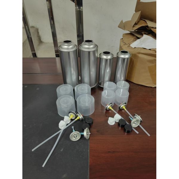 Empty 4 Color Printed Refilled Round Tinplate Butane Gas Can Cartridge Furnace with Screw Cap Sealed for Chemical Use