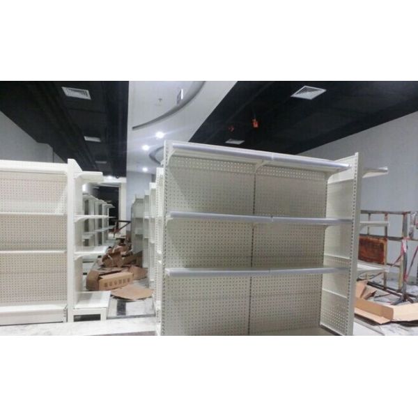 Pegboard Supermarket Metal Shop Display Shelves Cold Rolled Steel Durable