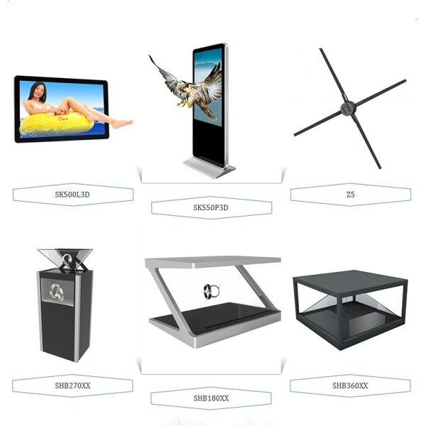 School Horizontal Naked Eye 3D 55 Inch LCD Digital Signage