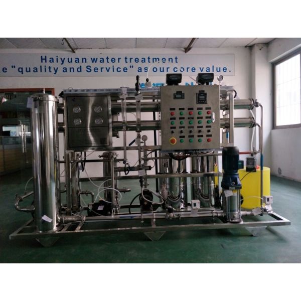 Automatic 1000L/Hour RO Water Purification Plant 220-400V PLC