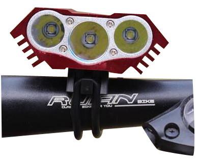 Colored Led Mountain Bike Lights , High Power Front Cycle Lights CE Approval