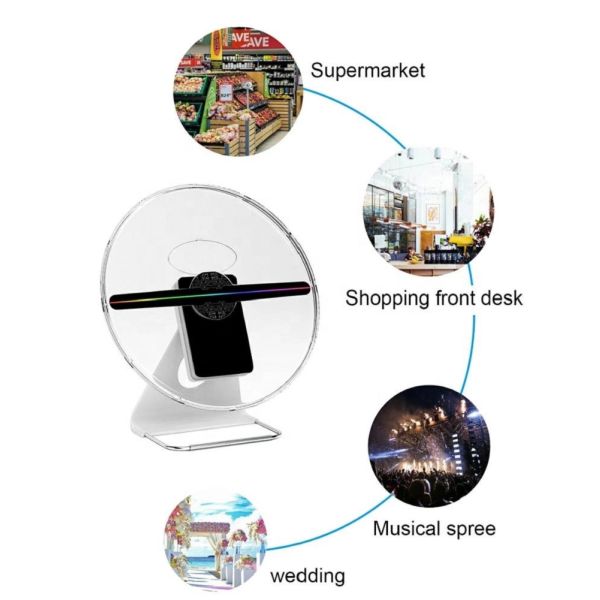 СИД экрана проекции 3D Hologram рекламируя дисплей 30cm воздуха голографический