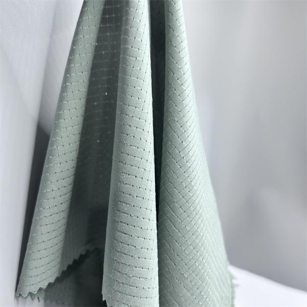 50D Openwork Holes 90 Polyester 10 Spandex Fabric 70GSM