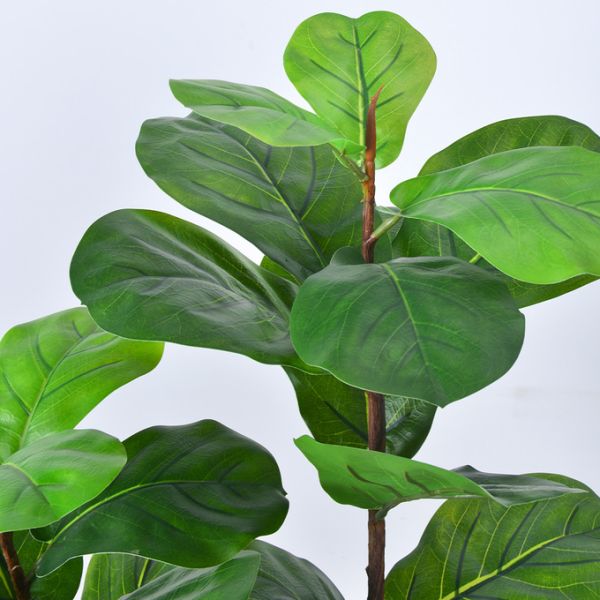 Bathroom Decorative Artificial Potted Floor Plants Fiddle Leaf Fig