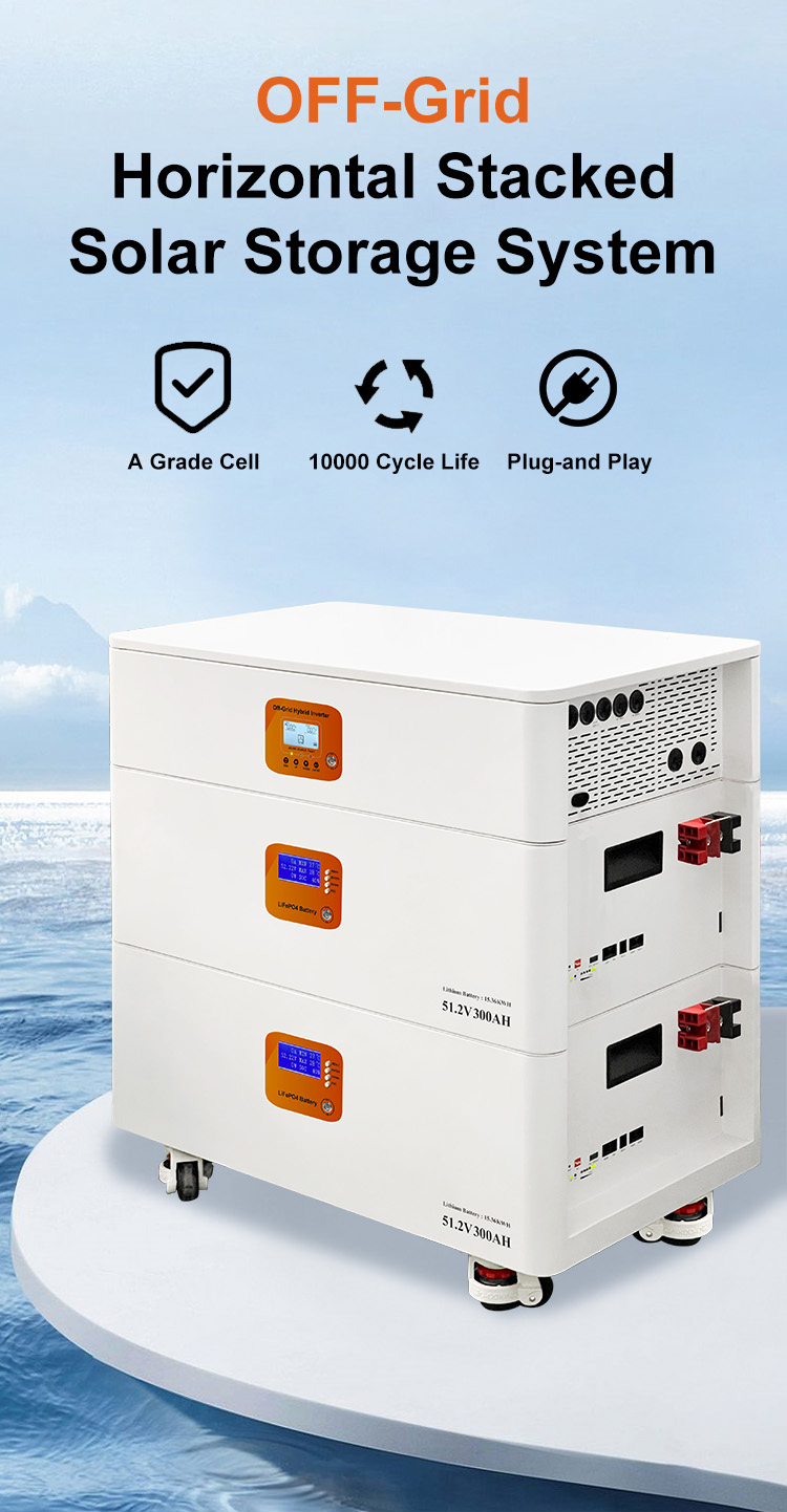 Household Stackable Hybrid Grid AC Energy Storage Inverter 51.2V 30-40KW CAN Communication Lithium Iron Phosphate Battery