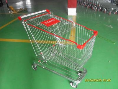180 Liter Supermarket Shopping Trolley German Style With Base Grid
