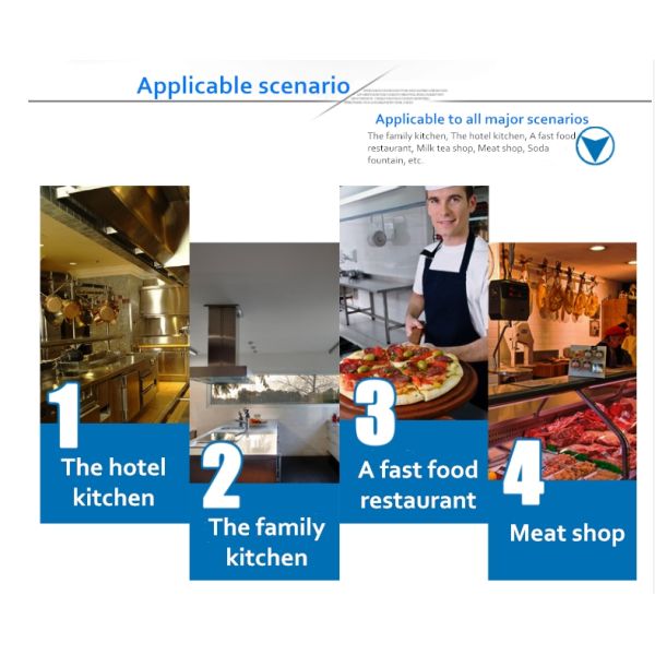 Не загрязнять коммерчески холодильник ресторана с сверхмощными полками