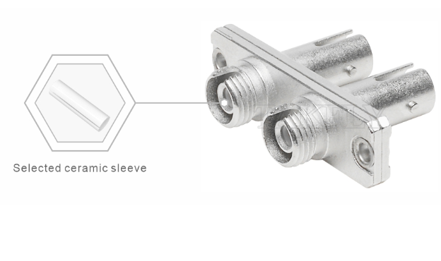 FC-ST Duplex Hybrid Adapter – Metal Housing, Female-Female, for FC to ST Connector Interconnection