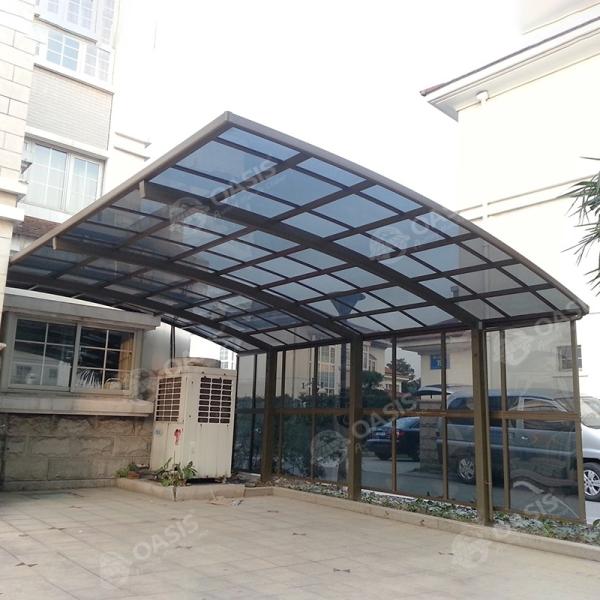 Car Sunshade Waterproof Carport Polycarbonate Aluminium Modern Style Custom Made