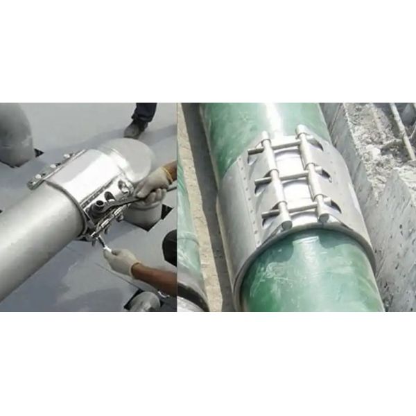 HDPE Stainless Pipe Repair Clamp DN25-DN500 Stainless Steel Pipe Repair