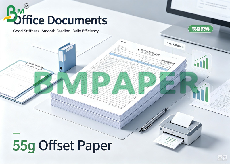 50g 53g 55g Uncoated Book Text Paper High Whiteness Book Printing Paper
