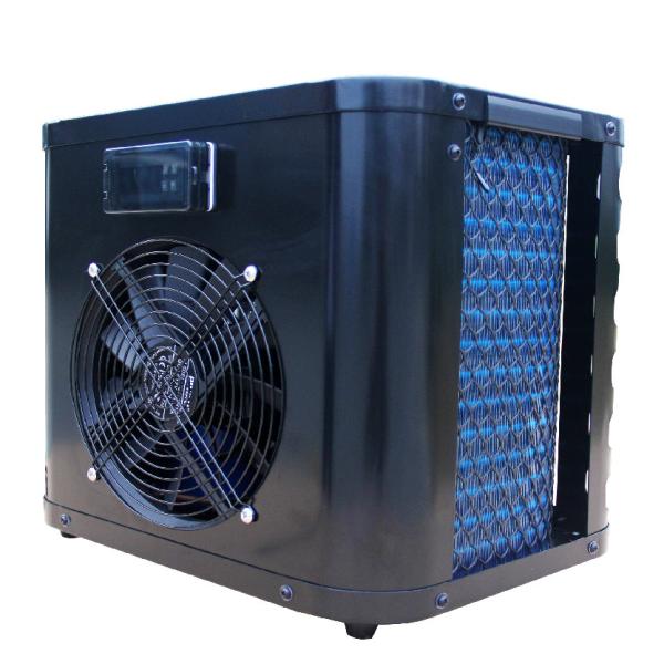Black Swimming Pool Mini Heat Pump 4Kw Low Carbon Heating Pump COP Up To 5.2