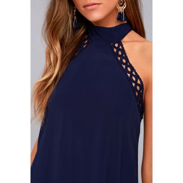 сексуальное баклесс платье дамы хальтер