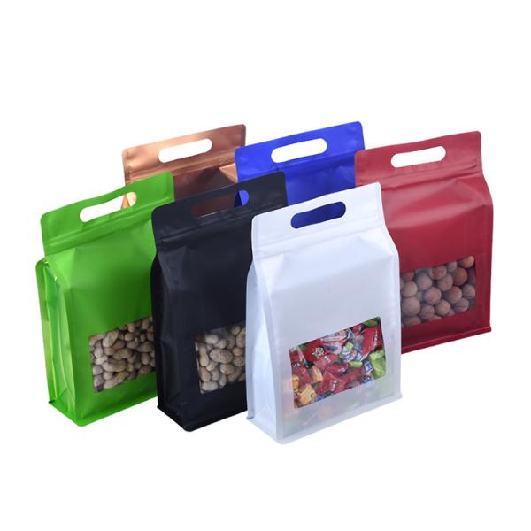 Capacity 2oz-128oz Plastic Cashew Nut Packaging Bag Clear Food Pouch