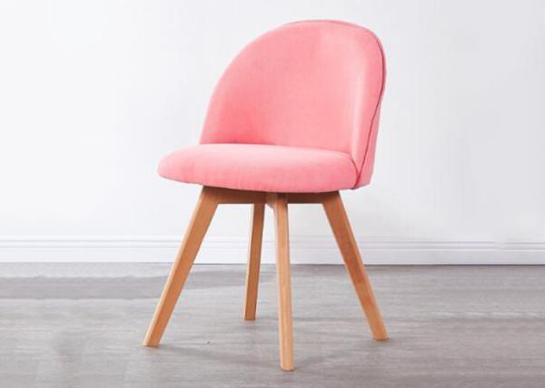 Ergonomic Beech Wood Dining Chair With Suede Cushion And Backrest