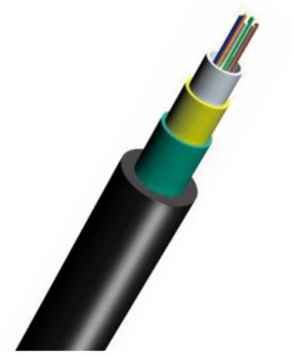 Cabo de fibra ótica exterior blindado de GYFXS com membro de força de vidro do fio