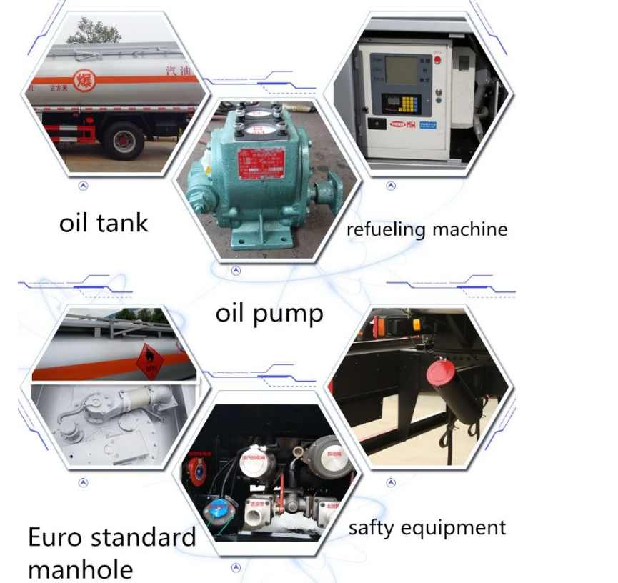 Dongfeng 6 Wheeler RHD 10000L Mobile Oil Tanker Truck