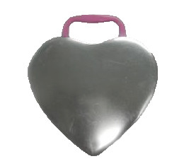 4C printing CMYK Glossy Varnish Heart Shaped Tin Containers